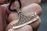 Perun Axe Blade Bronze Slavic Amulet - Viking-Handmade