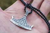 Perun Axe Blade Sterling Silver Slavic Pendant - Viking-Handmade