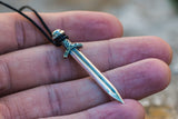 Norse Sword Pendant Sterling Silver Viking Jewelry - Viking-Handmade