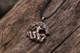 Yggdrasil World Tree Bronze Pendant Norse Jewelry - Viking-Handmade