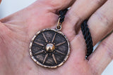 Vikings Shield Pendant Unique Bronze Viking Necklace - Viking-Handmade