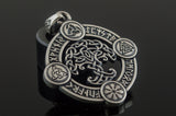 Yggdrasil Pendant with Norse Symbols Sterling Silver Viking Jewelry - Viking-Handmade