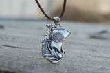 Drakkar Pendant with Norse Ornament Sterling Silver