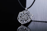 Valknut Symbol Pendant with Ornament Sterling Silver - Viking-Handmade