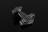 Thor's Hammer Pendant Sterling Silver Mjolnir from Sterling Silver Norse Jewelry - Viking-Handmade
