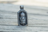 Odin Pendant with Viking Symbol Sterling Silver Jewelry - Viking-Handmade