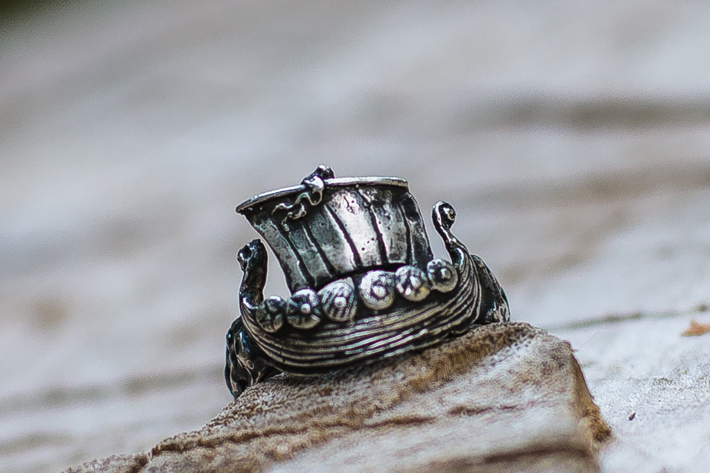 Drakkar Symbol Ring - Viking-Handmade
