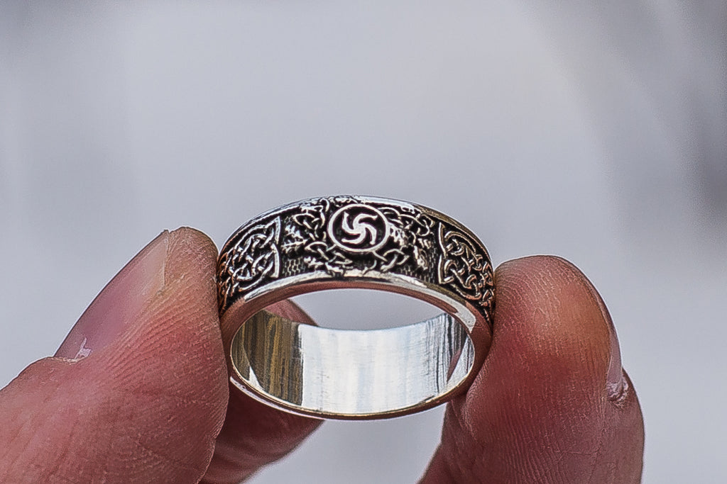 Slavic Ornament Sterling Silver - Viking-Handmade