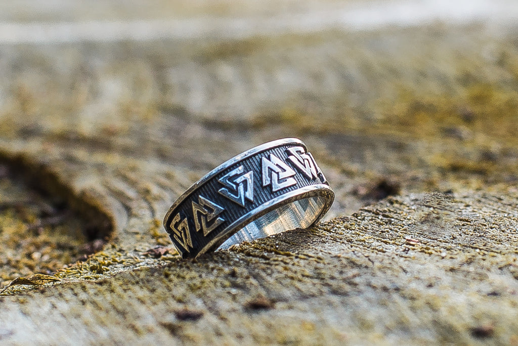 Valknut Symbol Ring - Viking-Handmade