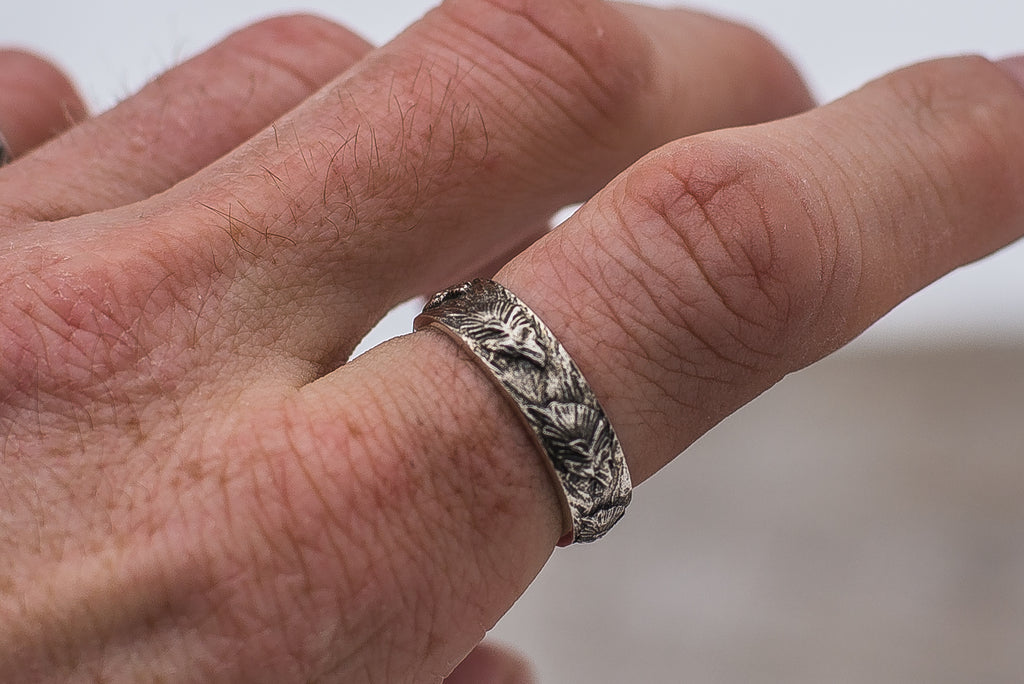 Wolf Ornament Ring Handmade - Viking-Handmade