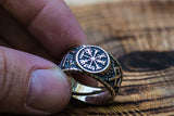 Vegvisir Symbol Hail Odin Runes - Viking-Handmade