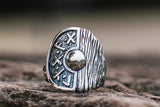 Viking Shield With Runes - Viking-Handmade