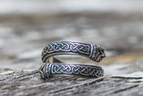 Jormungand Ring with Viking Ornament - Viking-Handmade