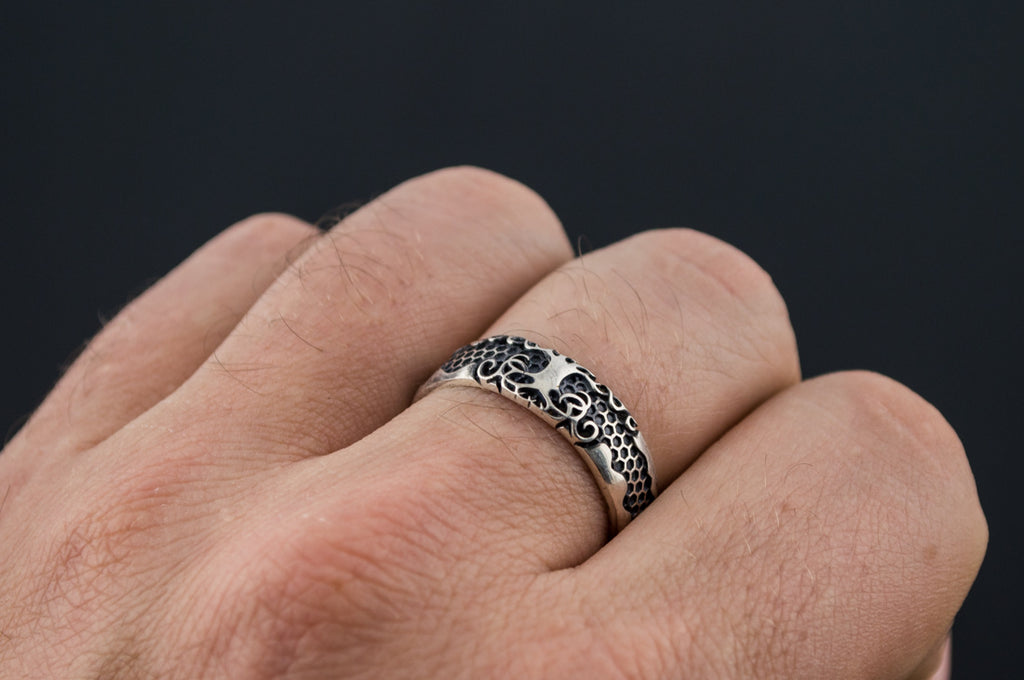 Yggdrasil Symbol Ring Sterling Silver - Viking-Handmade