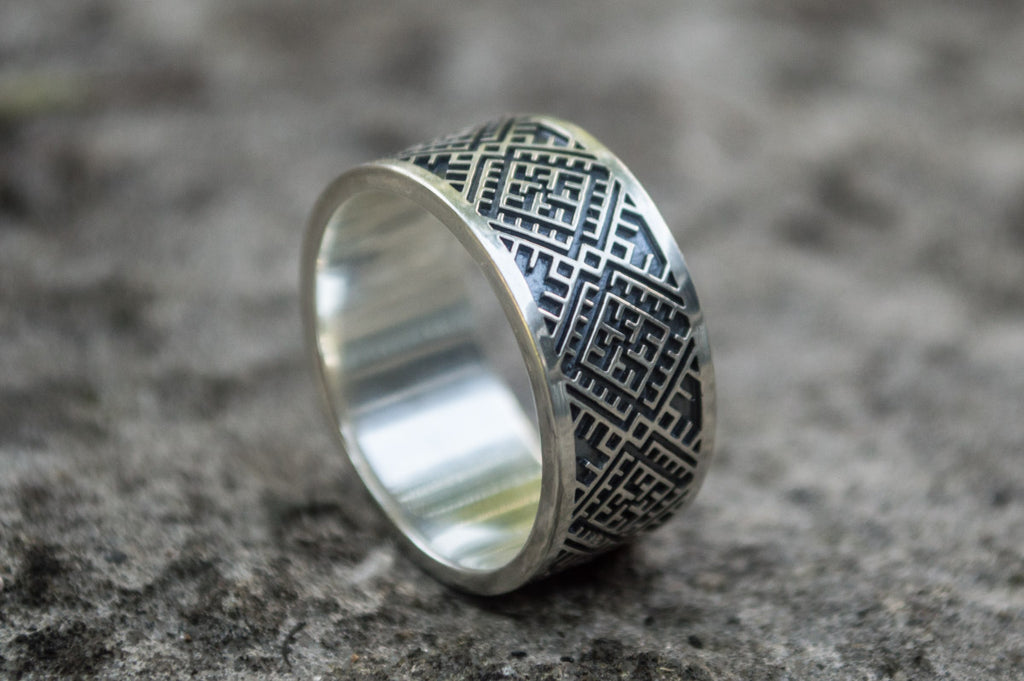 Slavic Ornament Ring - Viking-Handmade