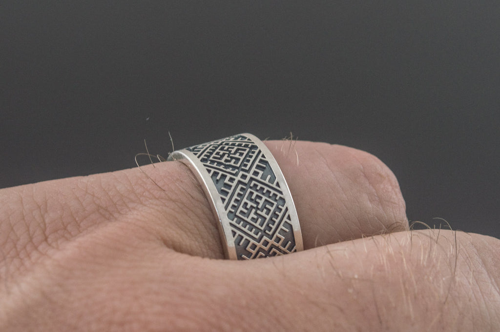 Slavic Ornament Ring - Viking-Handmade