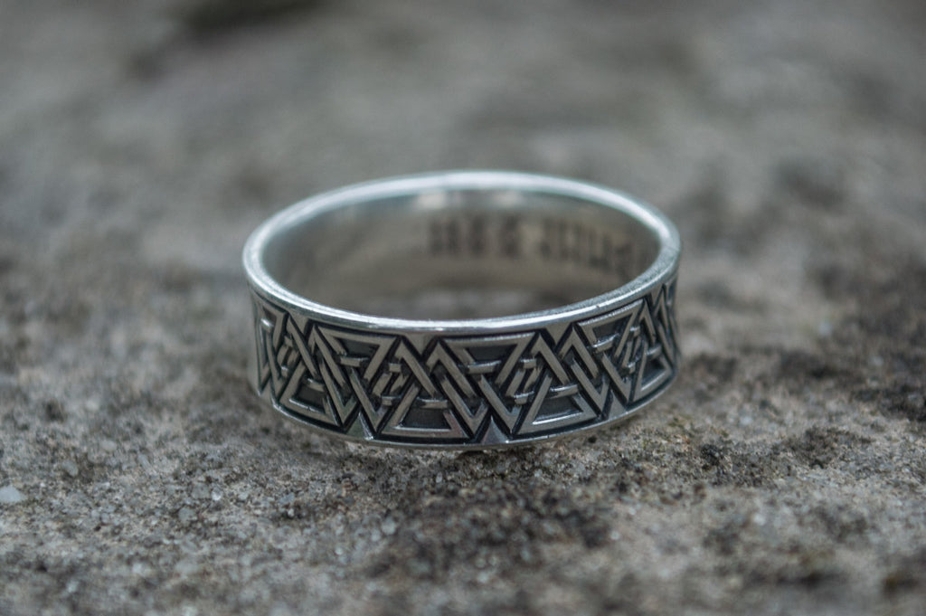Valknut Symbol Sterling Silver - Viking-Handmade