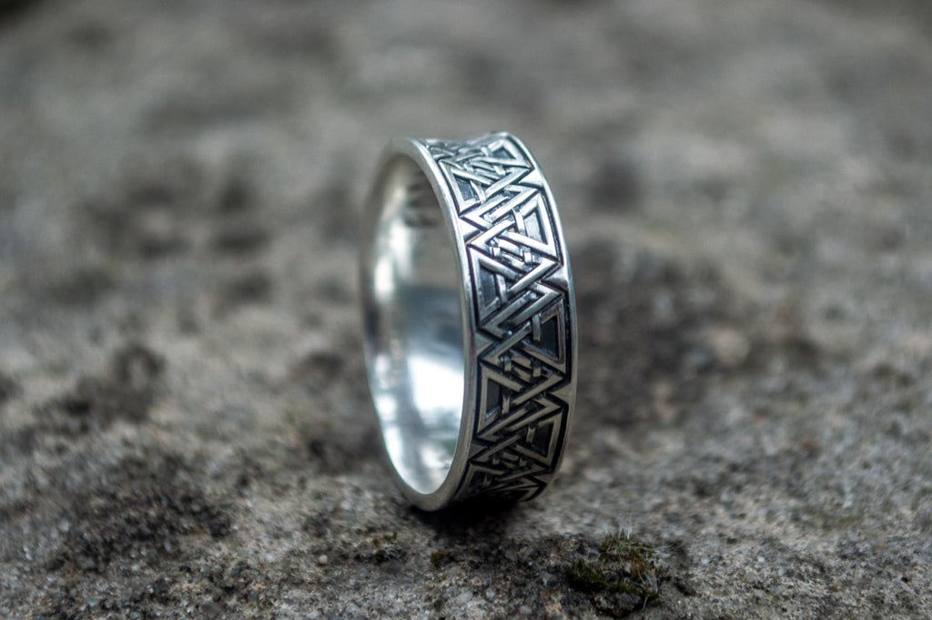 Valknut Symbol Sterling Silver - Viking-Handmade