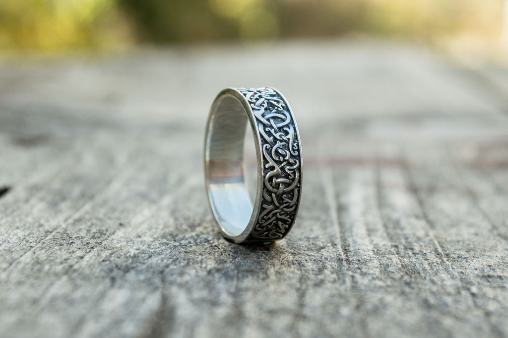 Norse Ornament Ring - Viking-Handmade