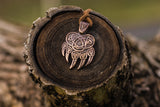 Veles Print Bronze Pendant Pagan Amulet - Viking-Handmade