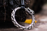 Ouroboros Sterling Silver Pendant Norse Pendant