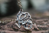 Celtic Wolf Ornament Sterling Silver Animal Pendant