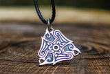 Raven Ornament Pendant Sterling Silver Viking Jewelry - Viking-Handmade