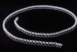 Chains and Sets 925 Sterling Silver Chain Necklace 3-4 mm - Viking-Handmade
