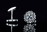 Unique Handmade Cufflinks with Cubic Zirconia Sterling Silver Jewelry - Viking-Handmade