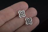 Unique Cufflinks with Ornament Sterling Silver Handmade Jewelry V03 - Viking-Handmade